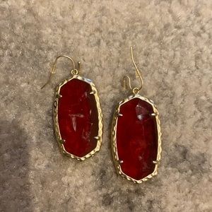 Kendra Scott red earrings